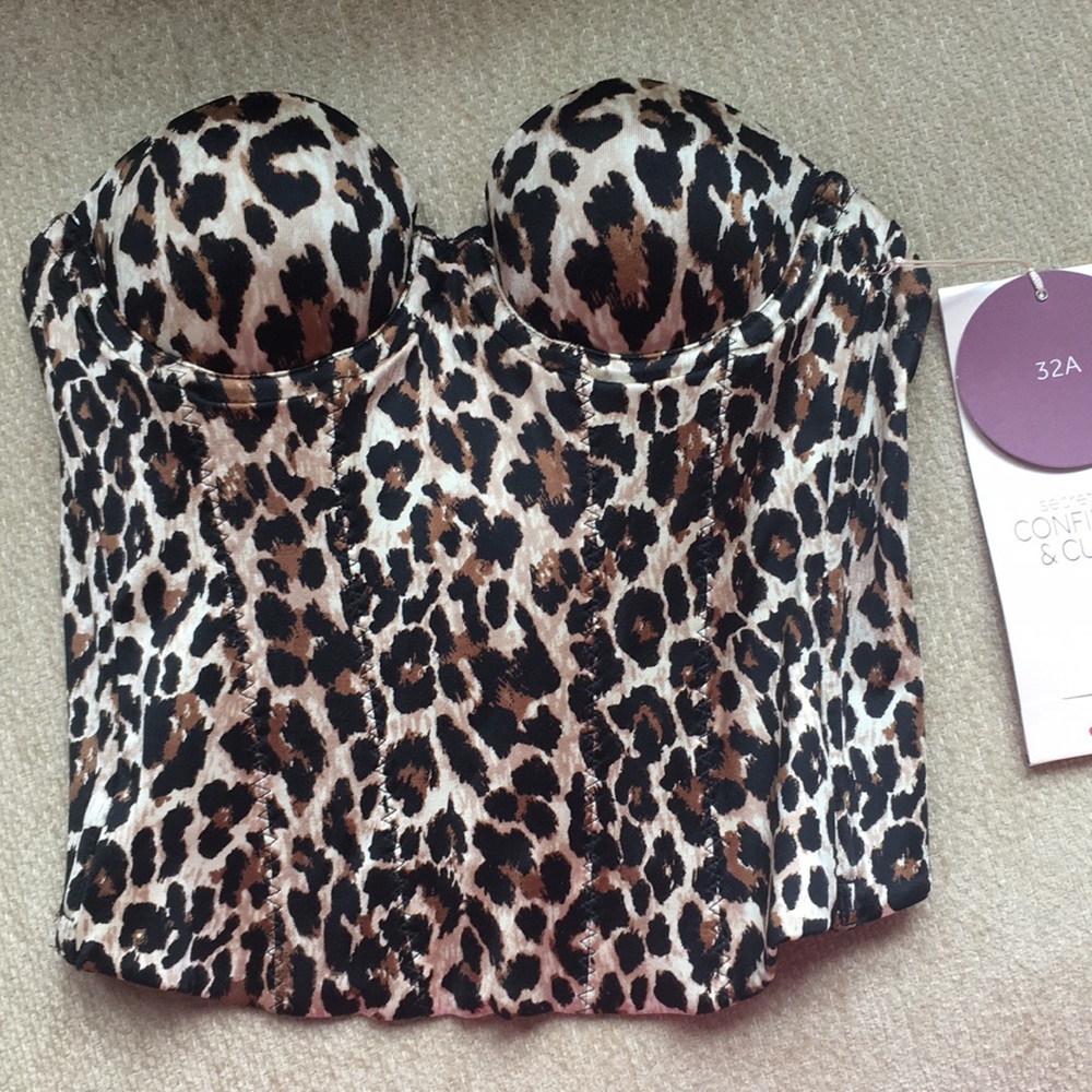 Victoria’s Secret sexy Leopard low back bustier